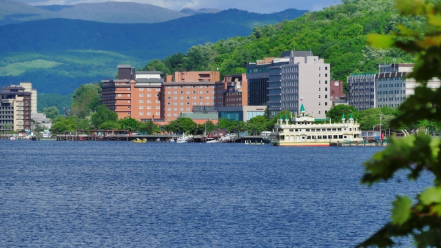 洞爺湖温泉風景