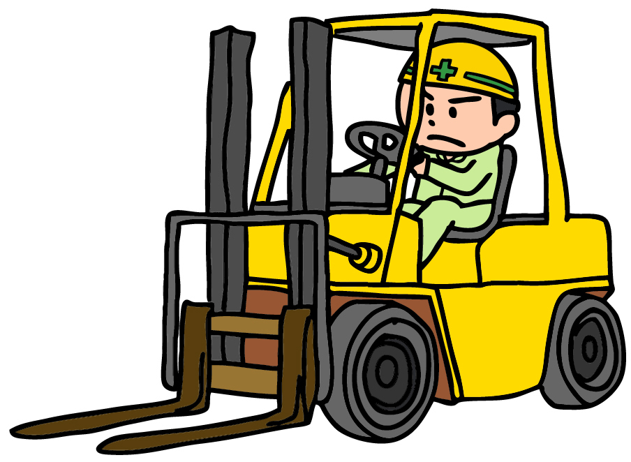 工場リフトの運転手